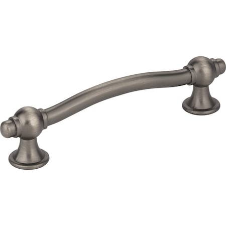 Elements 96 mm Center-to-Center Brushed Pewter Syracuse Cabinet Bar Pull 575-96BNBDL